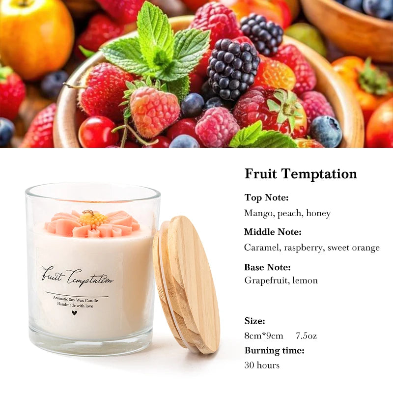 AIKUN 8 * 9cm Luxury Handmade Custom Logo Jar Gift Packaging Soy Wax Aromatherapy Candle for Home Decor Brands