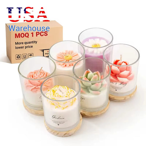 AIKUN 8 * 9cm Luxury Handmade Custom Logo Jar Gift Packaging Soy Wax Aromatherapy Candle for Home Decor Brands