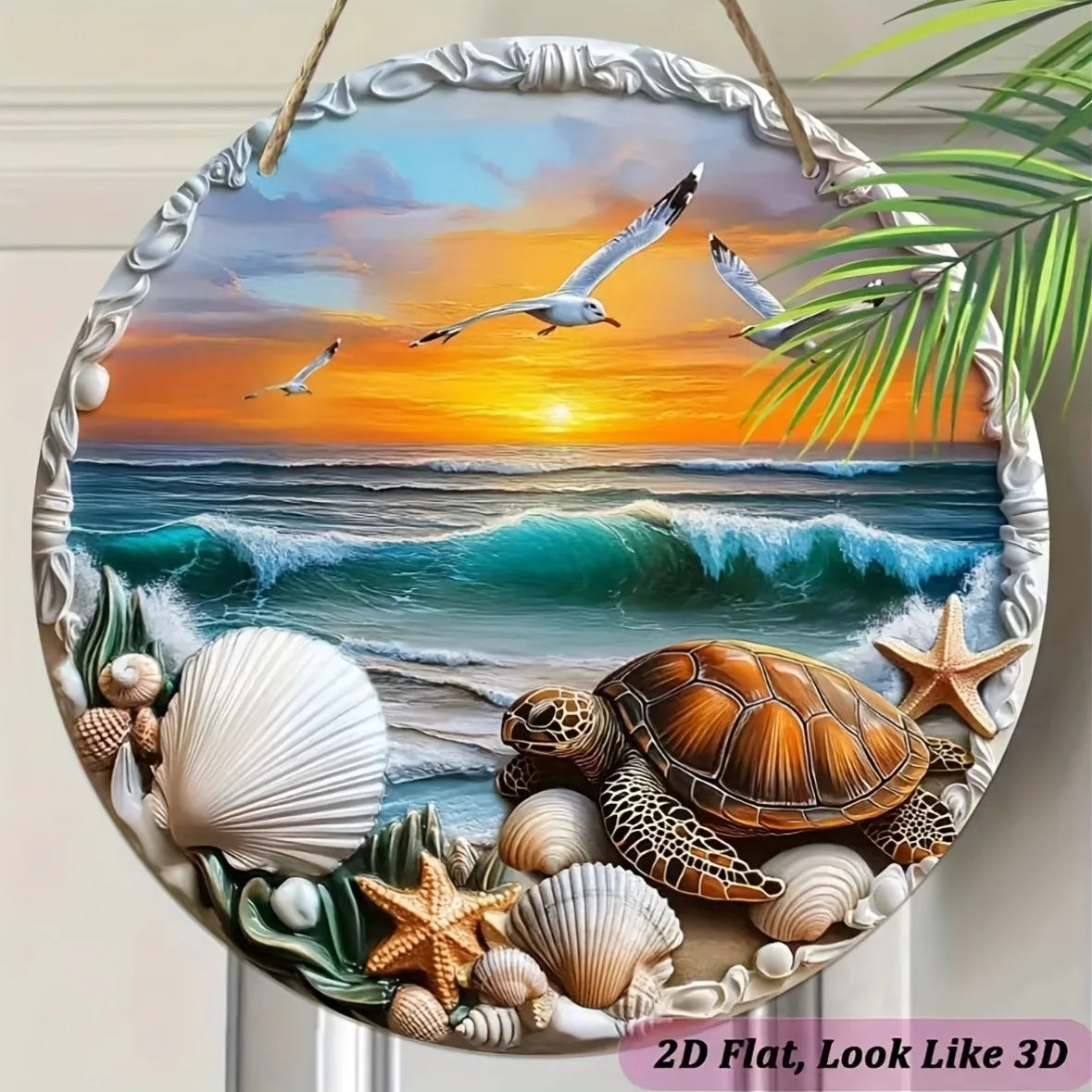 Natural Wood Round Panel Art 30x30cm Painted Custom Design Scandinavian Style Wall Hanging for Cozy Home Decor