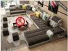 Home Furniture Popular Modern U Shape Sectional Corner Customized  Linen Flannel Fabric Cheap Guangzhou Sofa Set for Living Room