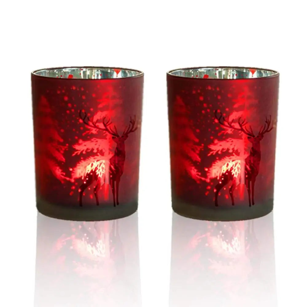 Centerpiece Votive Candle Holder Set of 4, Decorative Candle Holders for Festival Day, Wedding, Home Party
